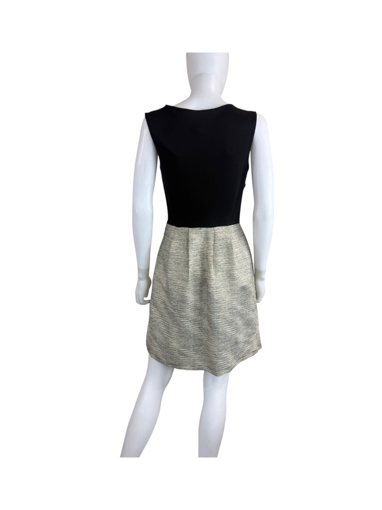 CYNTHIA ROWLEY Metallic Tweed Cocktail Dress Size 8