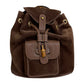 Gucci Vintage Brown Suede Backpack Designer Handbag