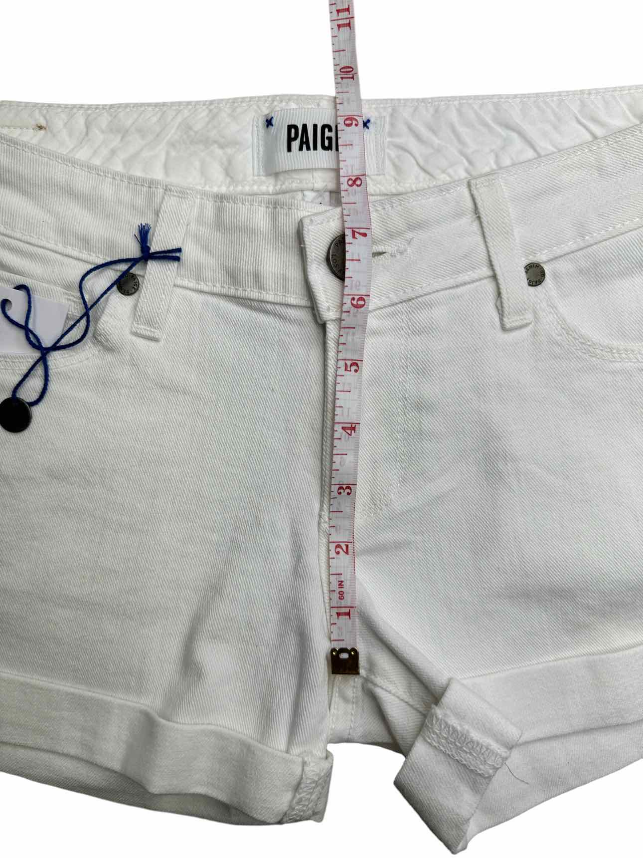 PAIGE Jimmy Jimmy White Denim Boyfriend Short Size 24