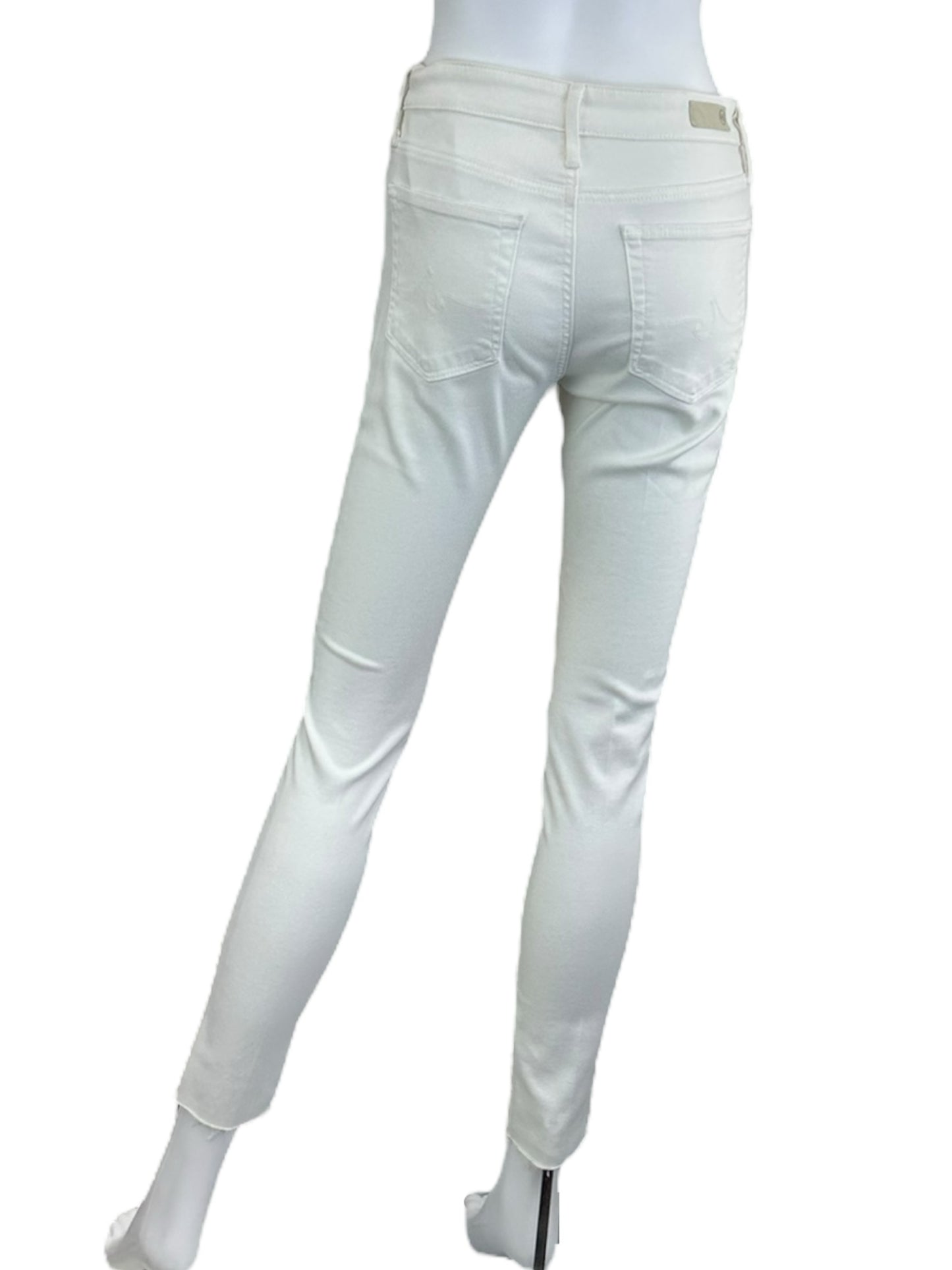 Adriano Goldschmied White Skinny Ankle Jeans Size 26