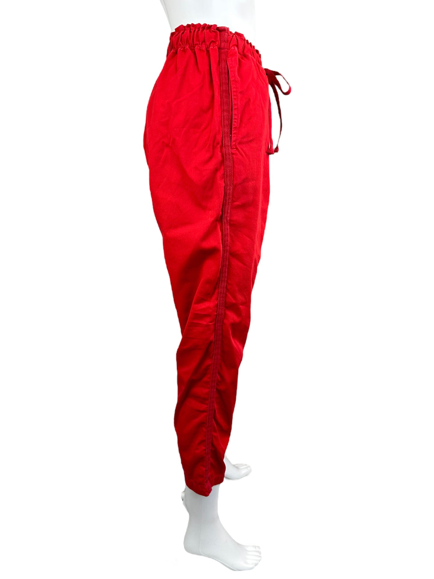 Xirena Red 100% Cotton Drawstring Pants Size S