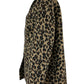 Talbots NWT Brown Leopard Print Wool Coat Size M