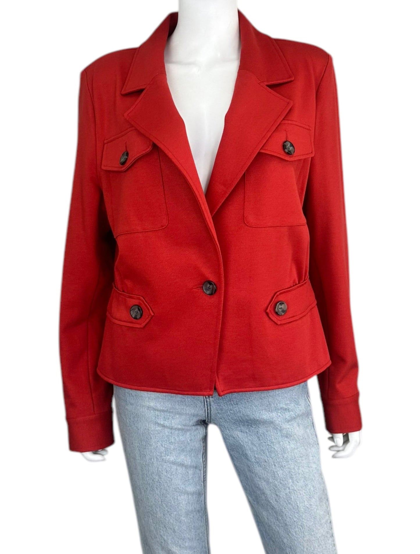 cabi The Little Red Knit Jacket Size 14