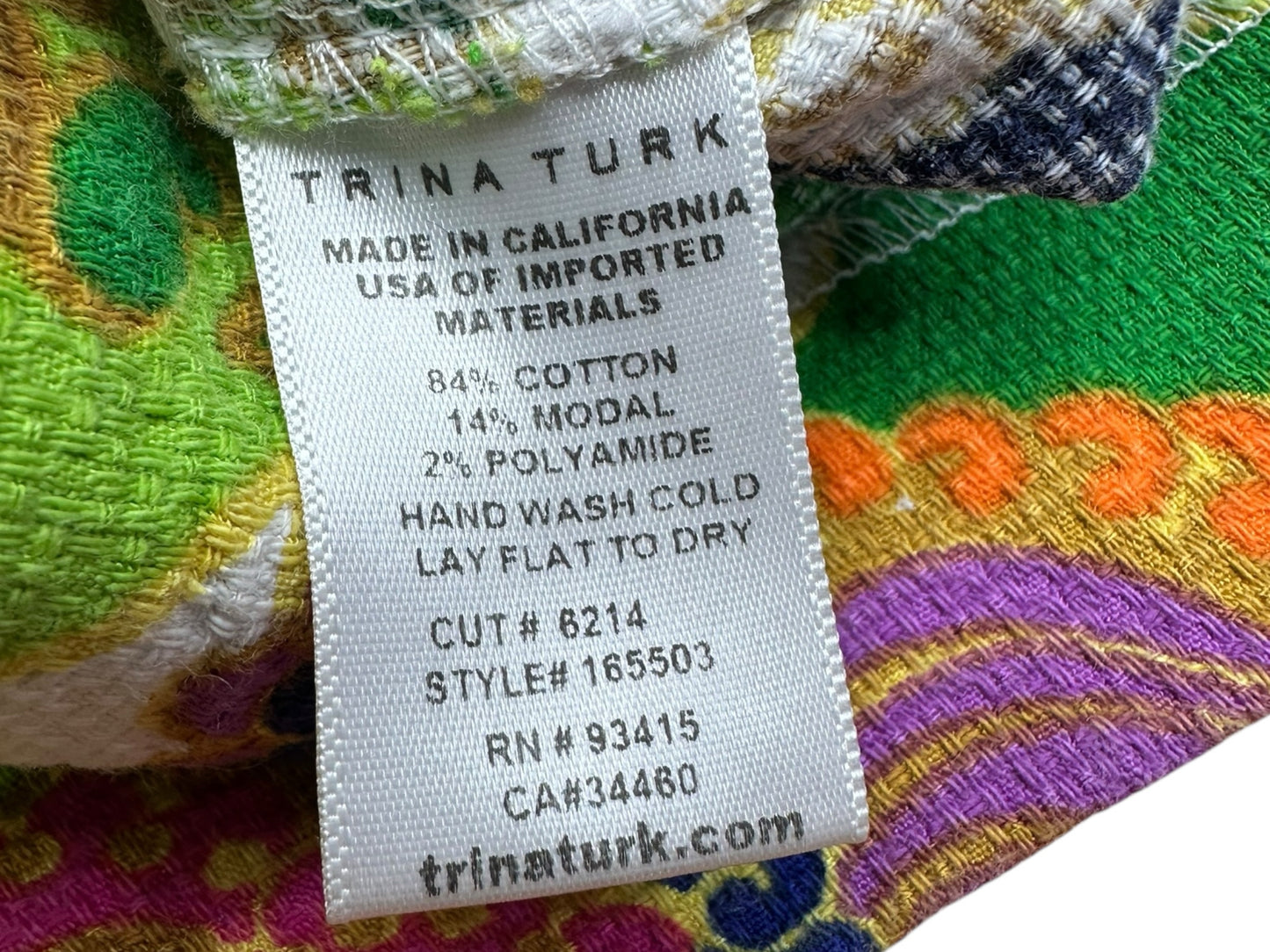 TRINA TURK NWT Multicolor Pattern Shorts Size 10