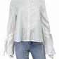 BCBGMAXAZRIA White 100% Cotton Button-Down Shirt Size M