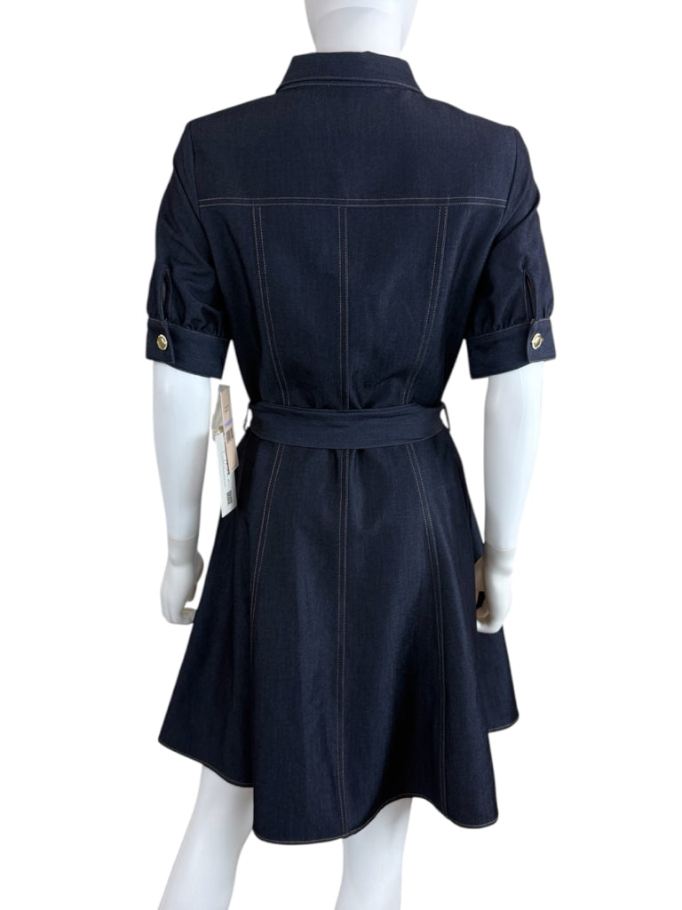 Nanette Lepore NWT Blue Chambray Shirt Dress Size 6