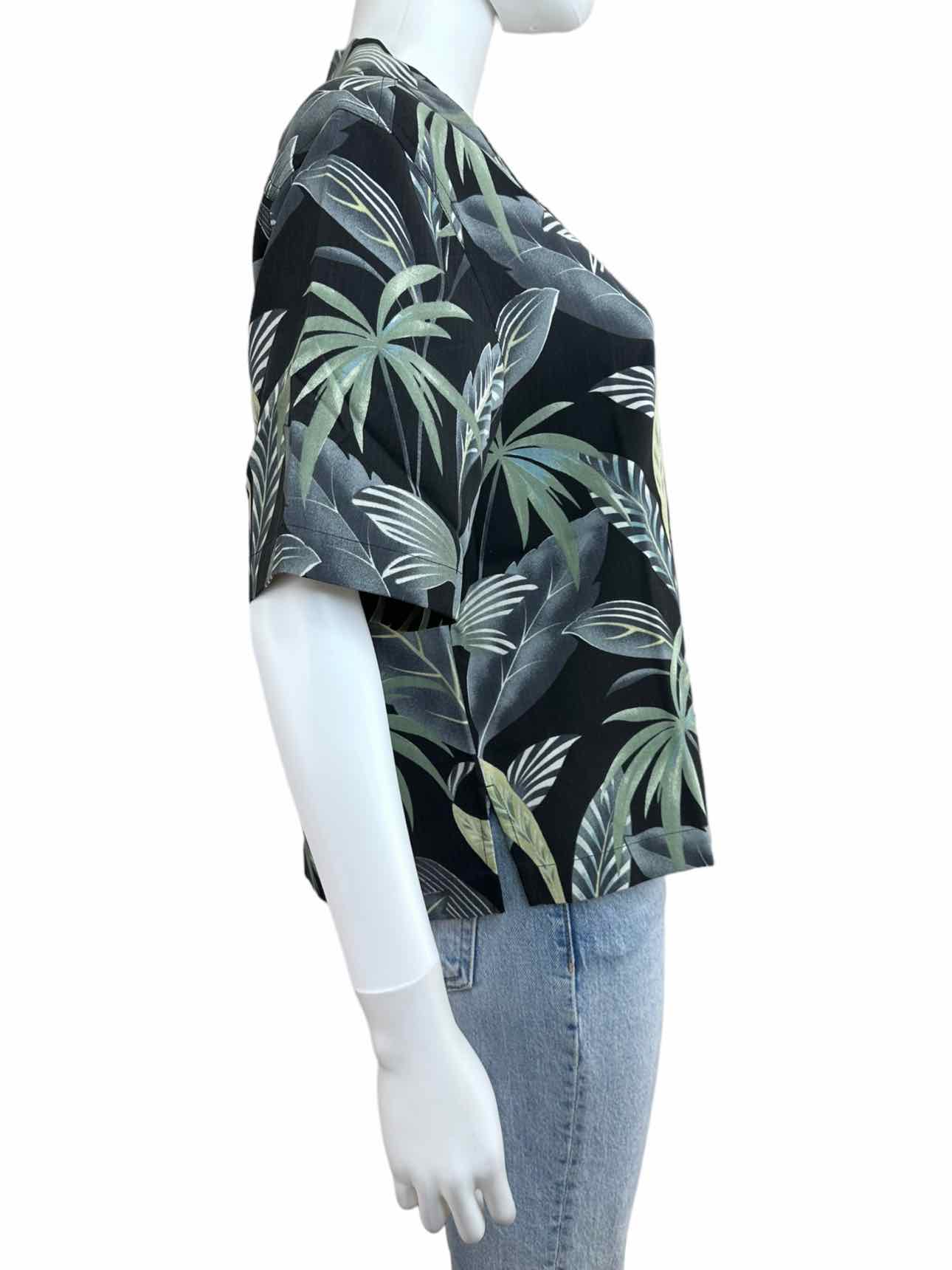 Tommy Bahama Tropical Print Silk Button-Down Shirt Size M