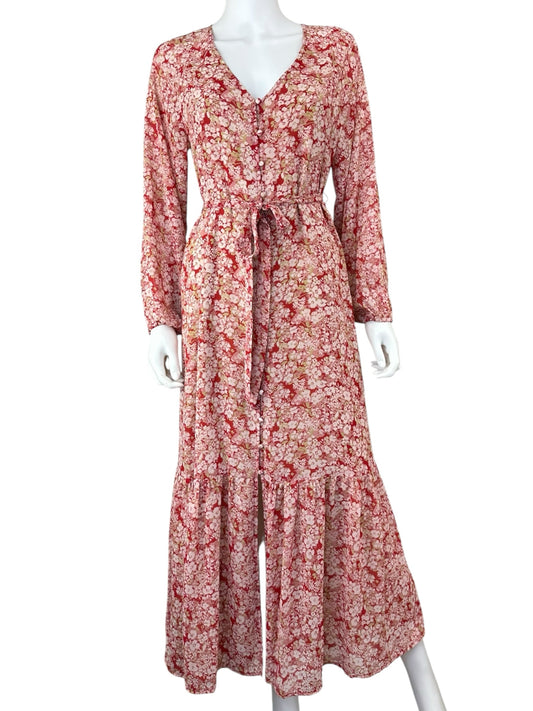 Z SUPPLY NWT Pink Floral Della Maxi Dress Size S