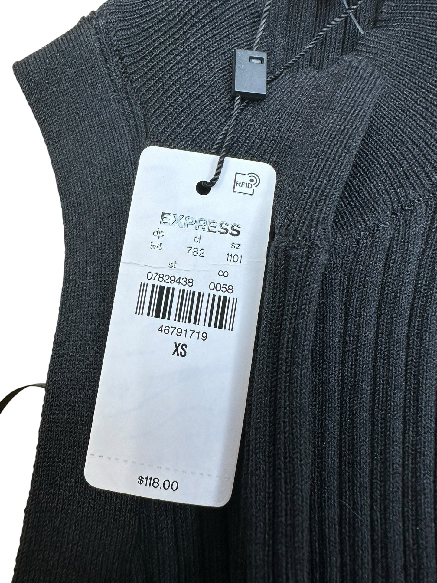 EXPRESS NWT Black Knit Maxi Dress Size XS