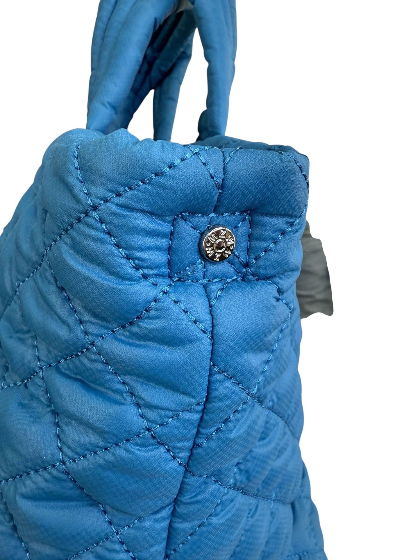 MZ WALLACE  Blue Quilted Medium Sutton Deluxe Designer Handbag