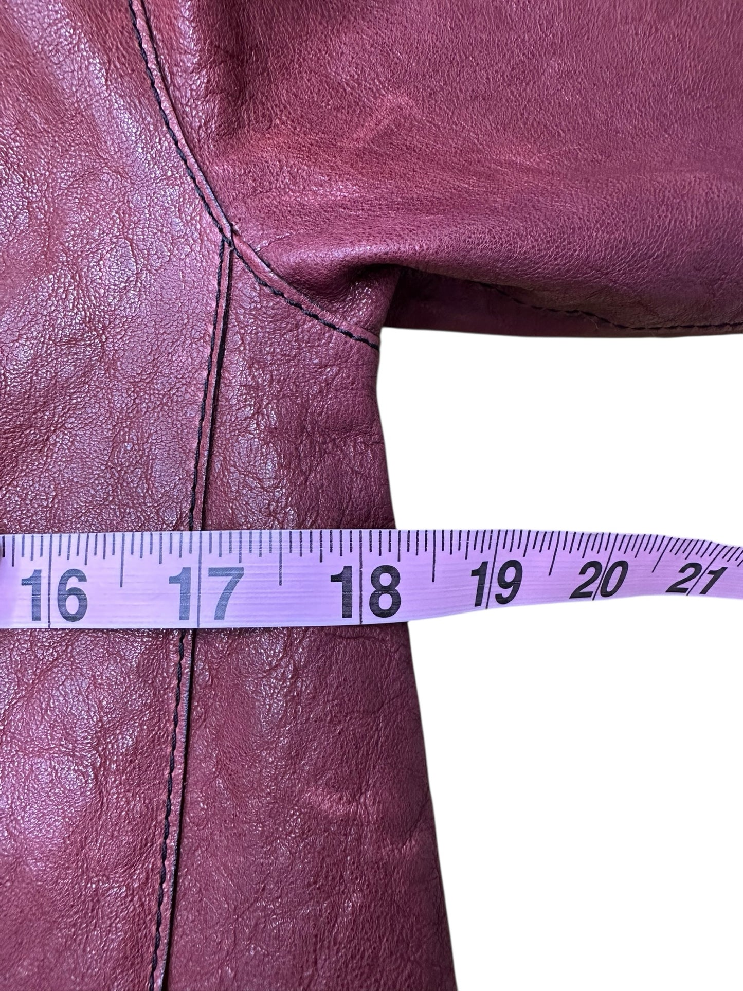 LAFAYETTE 148 NEW YORK Maroon Jacket - Leather Size S
