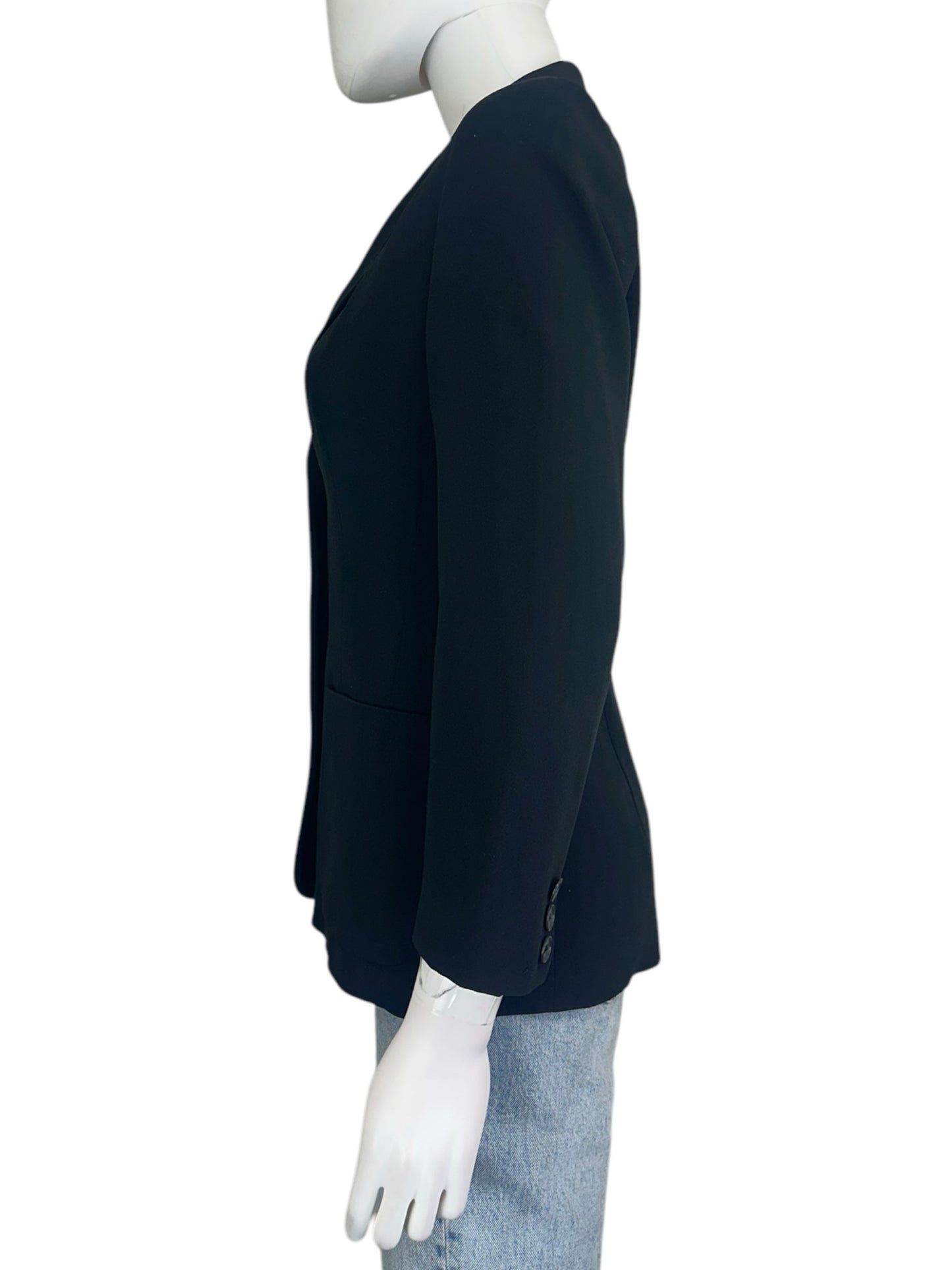 Ann Taylor Black Collared Blazer Size XS