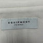 EQUIPMENT White Notched Collar Blazer Size 4
