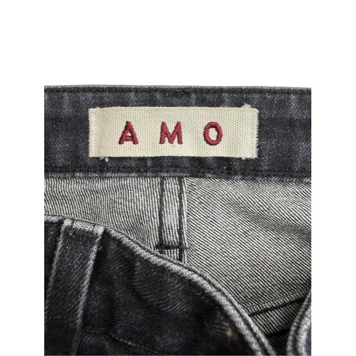 AMO Black Jett Babe Cropped Jeans Size 26