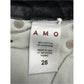 AMO Black Jett Babe Cropped Jeans Size 26