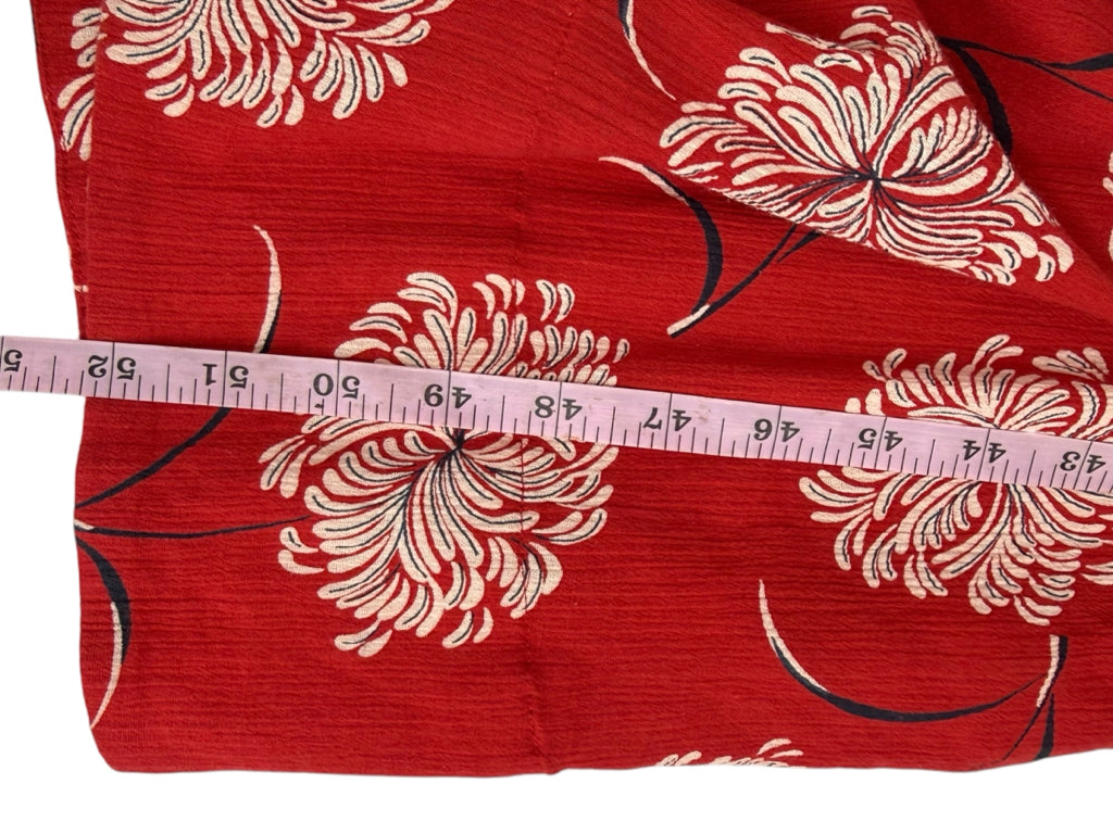 the great. Red Paisley Smocked Maxi Dress Size 0
