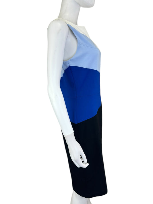 White House Black Market NWT Color Block Knit Dress Size 8