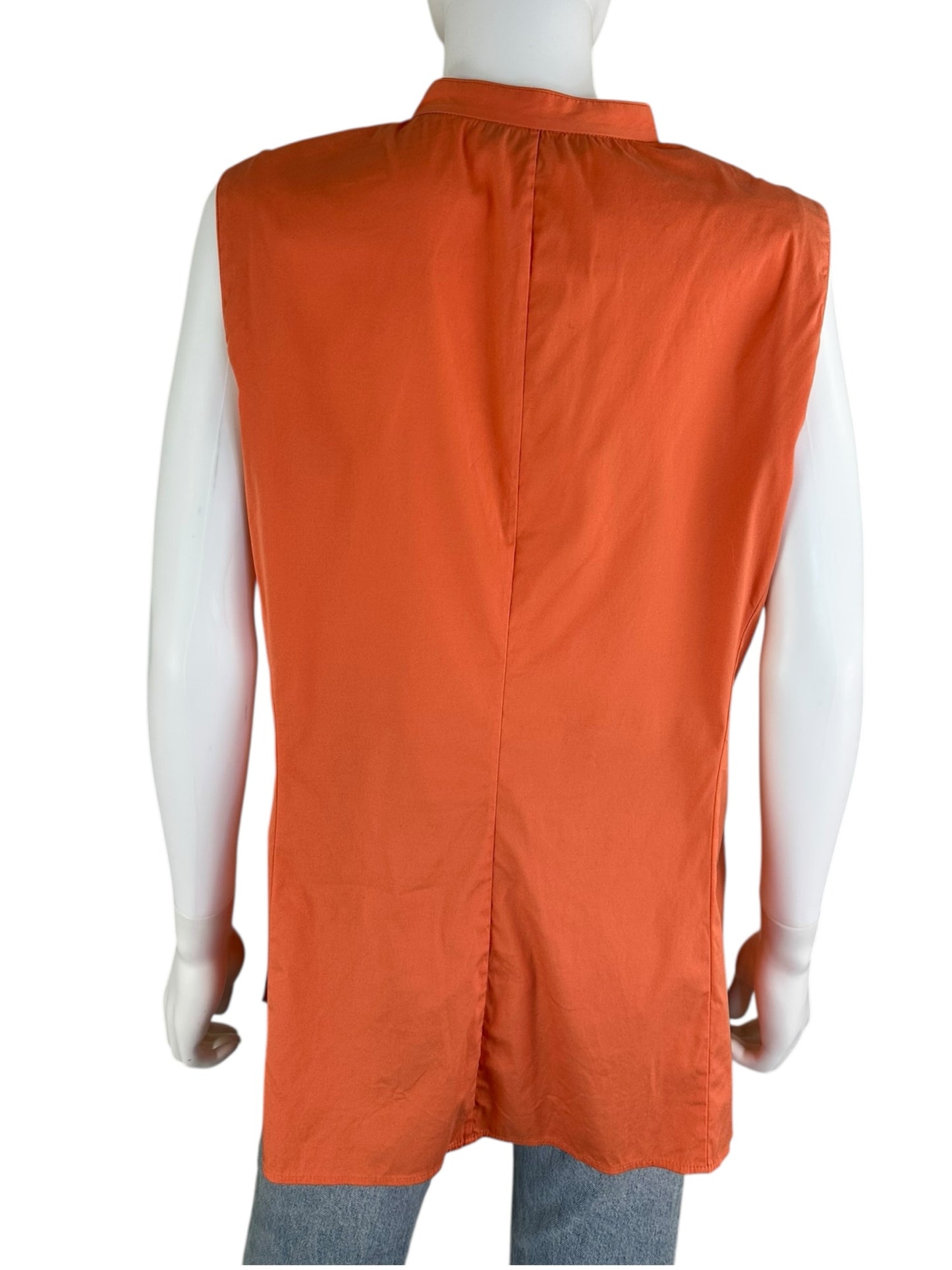LAFAYETTE 148 NEW YORK Orange Button Down Size 14