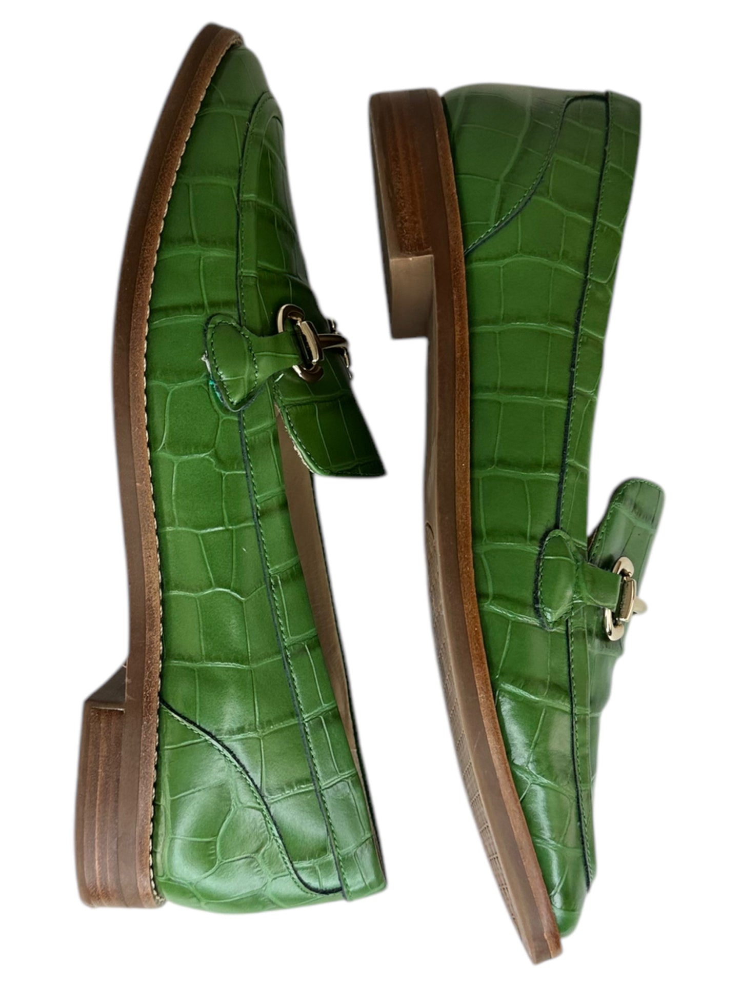 ANTONIO MELANI Green Croc Loafer Size 8.5