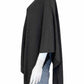 EILEEN FISHER Gray Knit Shawl Size O/S