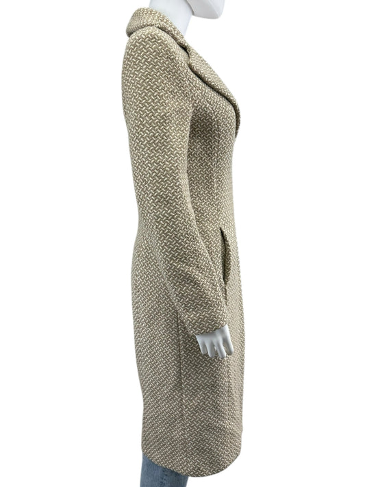 MNG Tan Wool Trench Coat Size XS