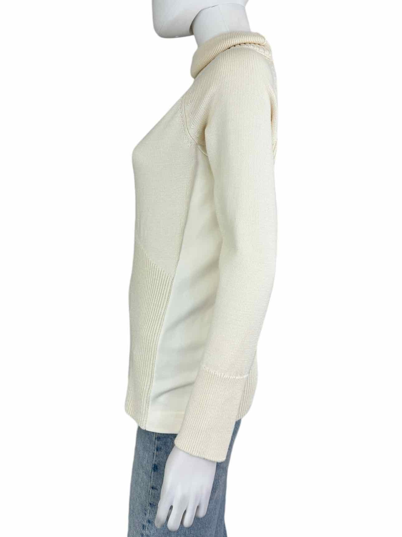 ATHLETA Cream Turtleneck Sweater Size S