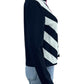St. John Black Striped Knit Jacket Size 8