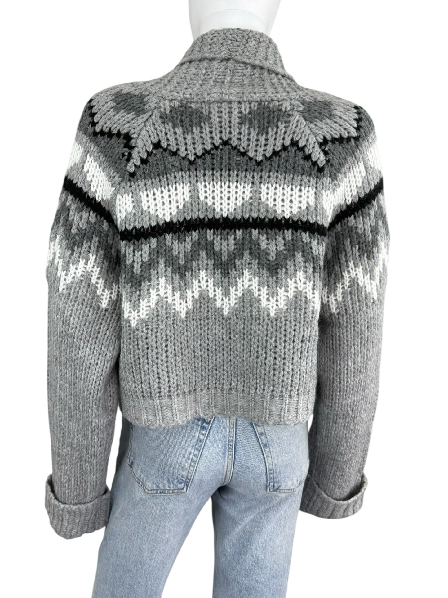 JOHN + JENN NWT Gray Brady Sweater Cardigan Size S
