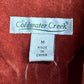 Coldwater Creek Rust Orange Suede Jacket Size M