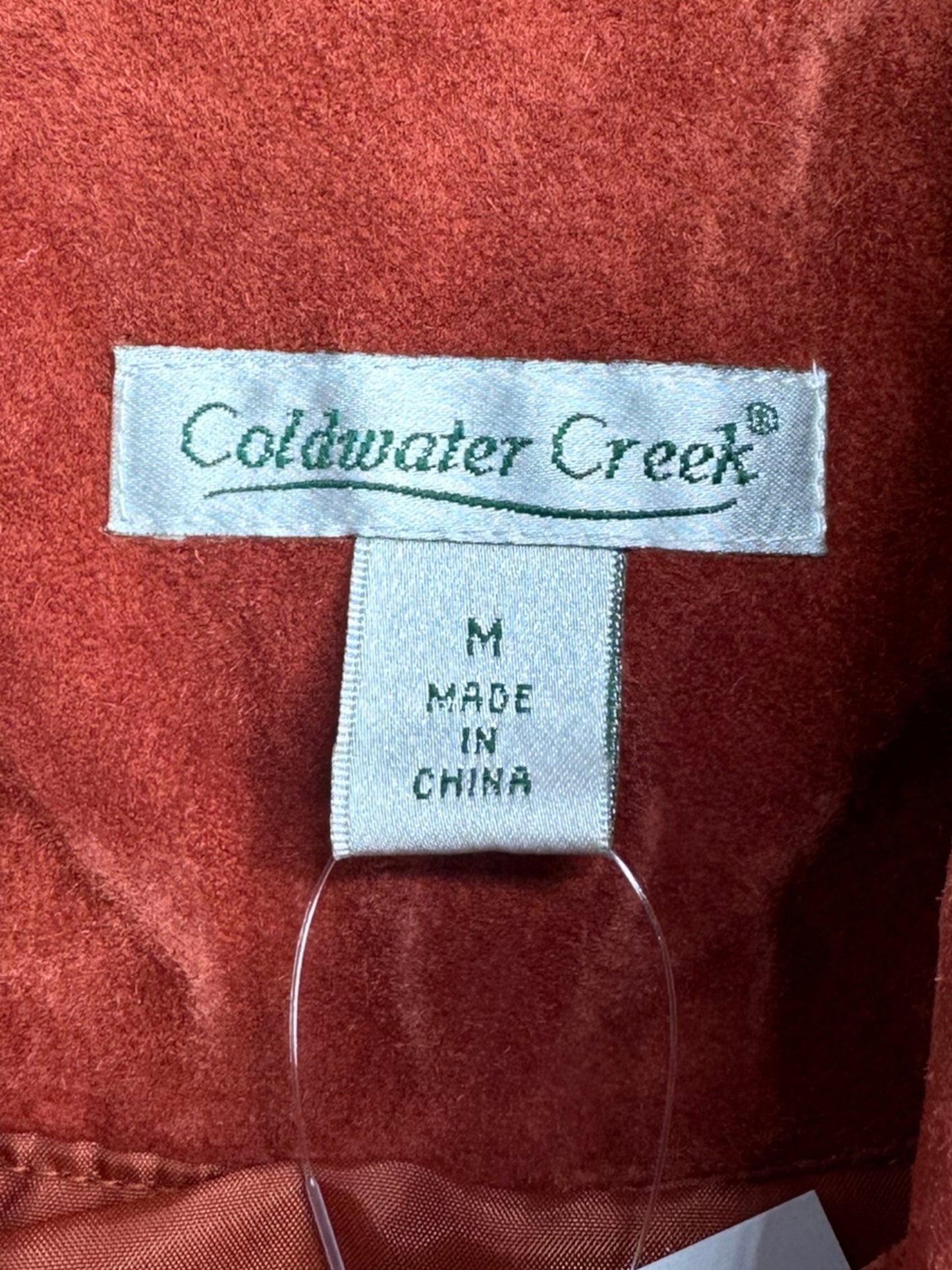 Coldwater Creek Rust Orange Suede Jacket Size M