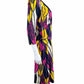 ETCETERA Feather Print Wrap Dress Size 6