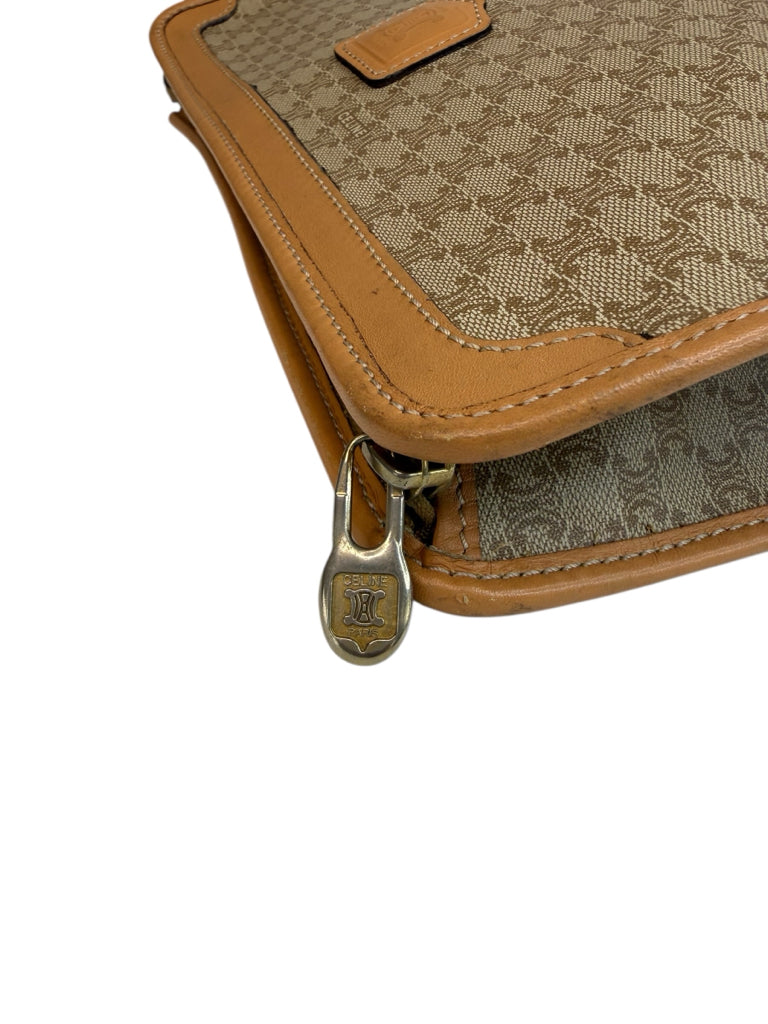 CELINE Vintage Beige Macadam Clutch