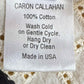 CARON CALLAHAN Black Cream Eyelet Shell Size M