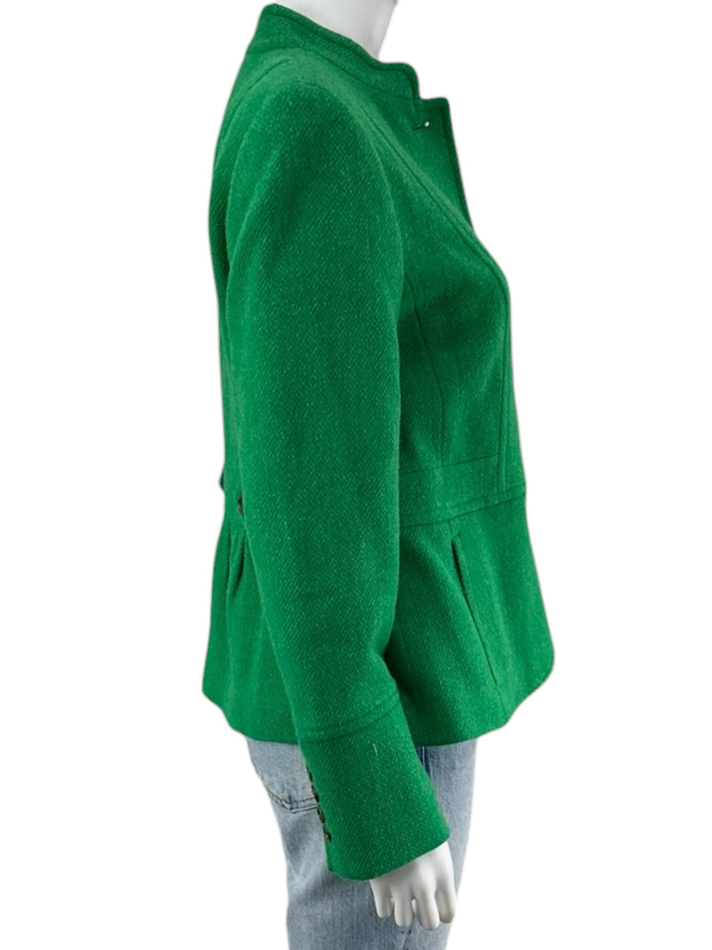 Talbots Green Wool Blend Jacket Size 6