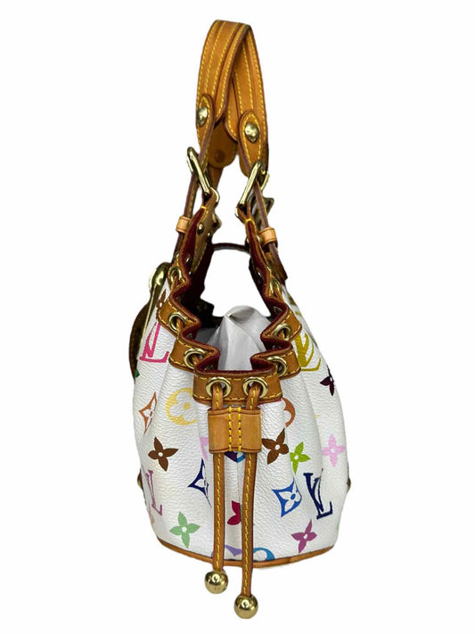 Louis Vuitton White Monogram Multicolore Theda GM Handbag
