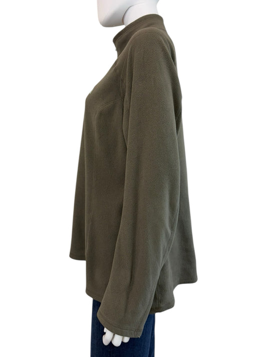 The North Face Green Quarter-Zip Fleece Pullover Jacket Size XL