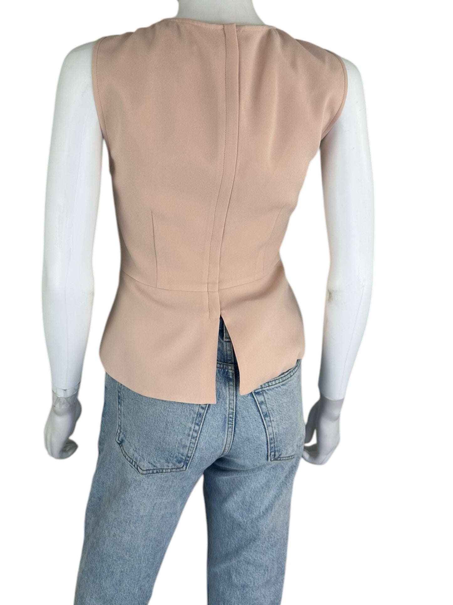 BCBGMAXAZRIA Blush Pink Meg Blouse Size XXS