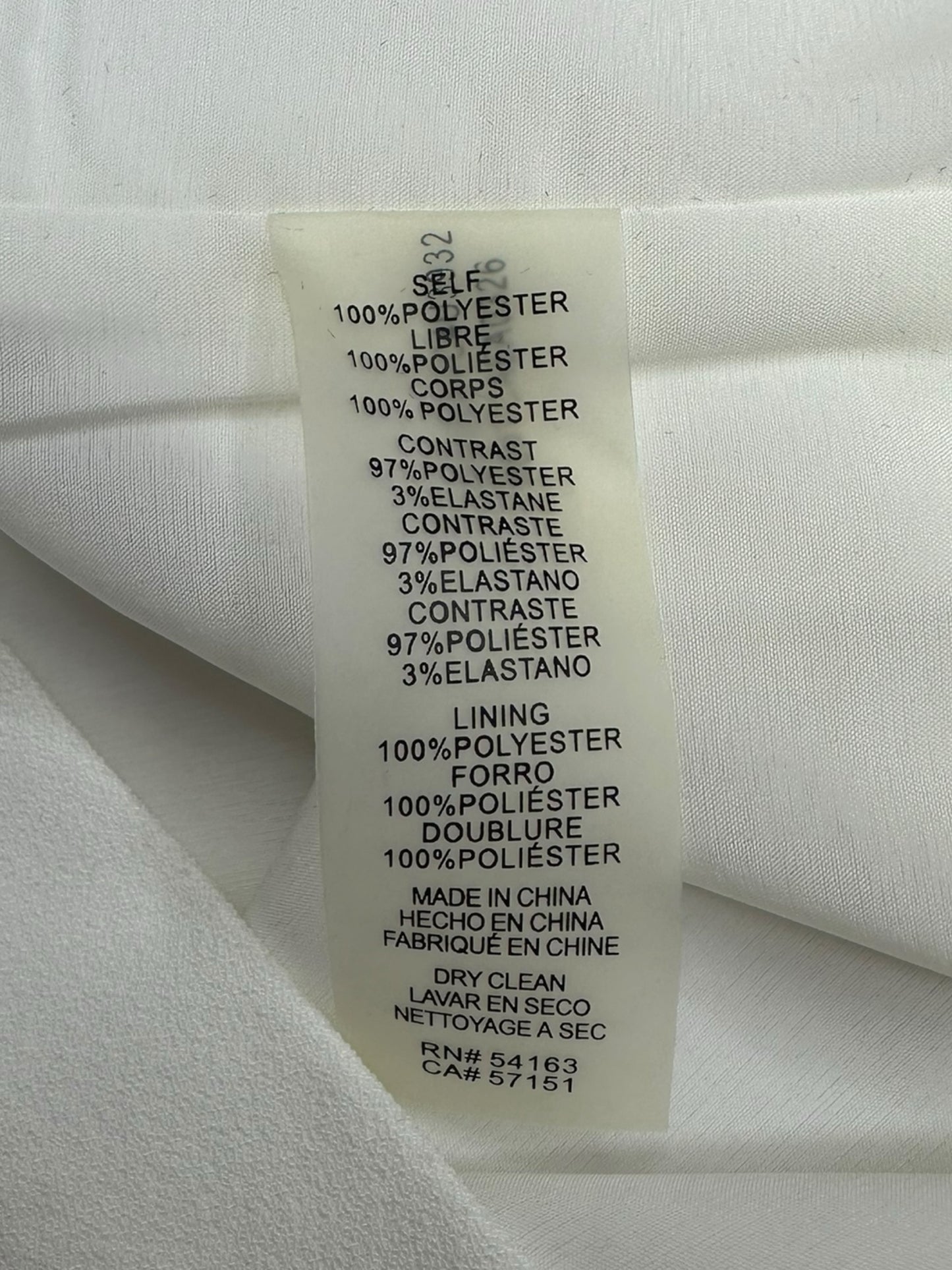 VINCE CAMUTO NWT White Cocktail Dress Size L