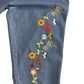 AGAPO NWT Vintage Floral Embroidered Overalls Size M