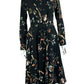 nanette by Nanette Lepore Black Floral Dress Size 2