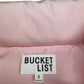 Bucketlist Pink Puffer Jacket Size S