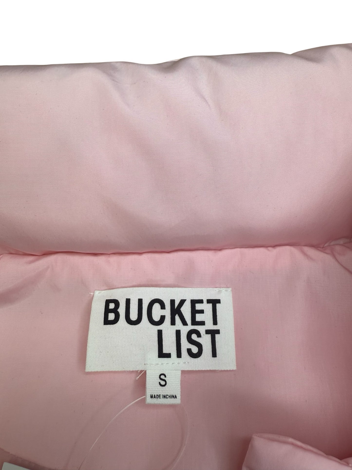 Bucketlist Pink Puffer Jacket Size S