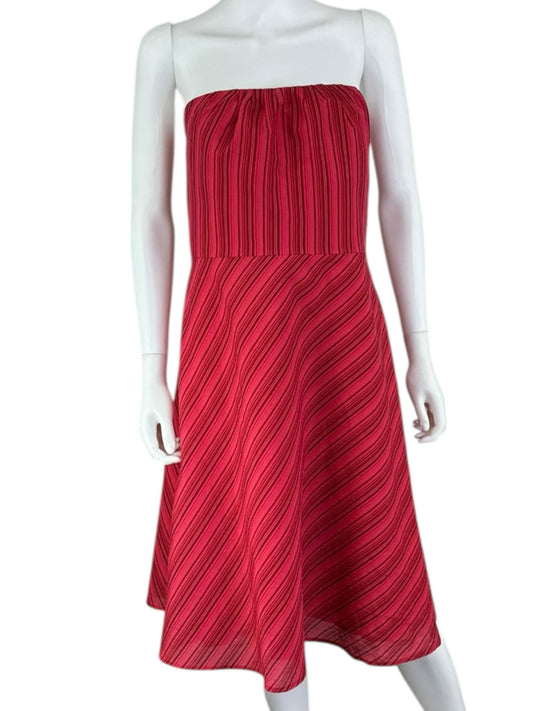 BANANA REPUBLIC Red Strapless Mini Dress Size 12