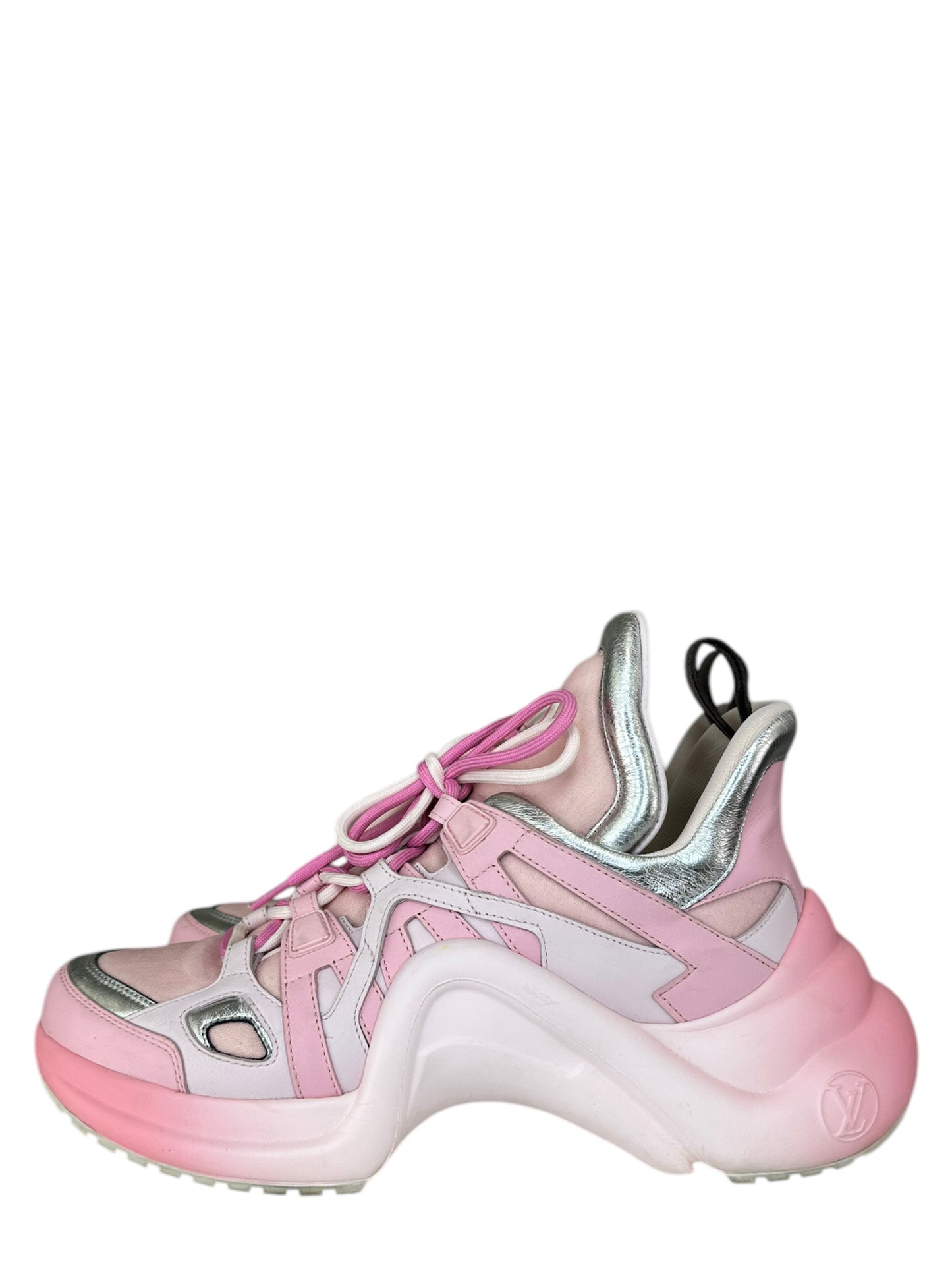 LOUIS VUITTON Pink Ombre ARCHLIGHT Sneaker Size 41