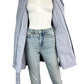 cabi Pastel Blue TANNER Trench Coat Size M