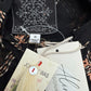 Johnny Was NWT Black Sheer Prin Iman Blouse Size M