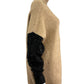 JOHN + JENN NWT Brown Colorblock Turtleneck Sweater Size M