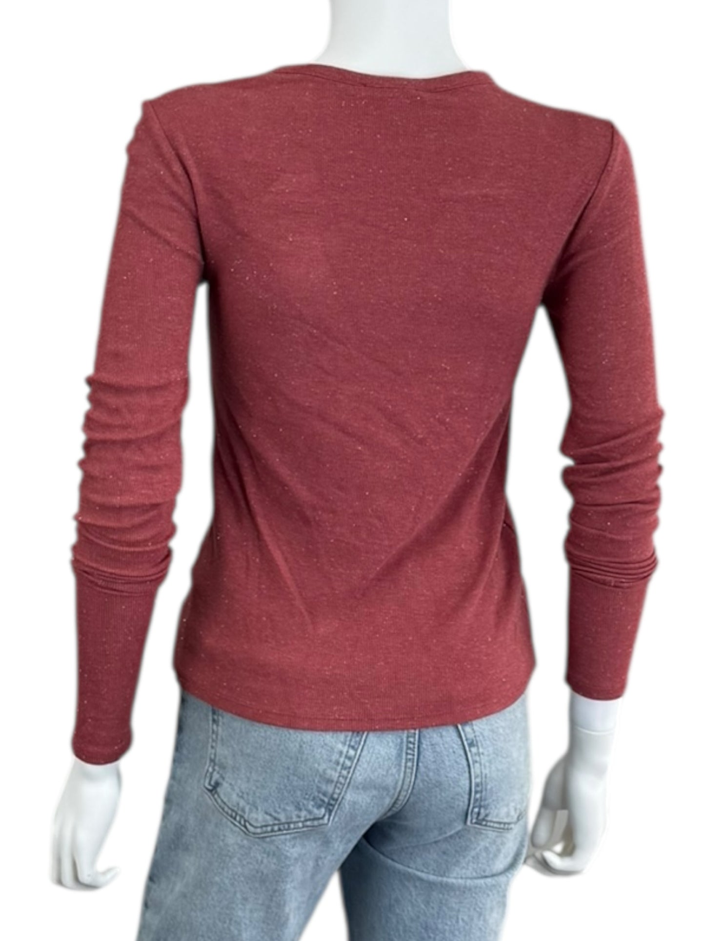 splendid NWT Rose Shimmer Knit Top Size XS