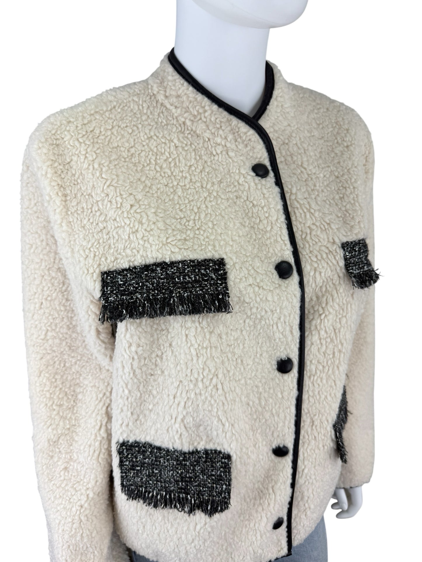 heartloom NWT Cream Sherpa Jacket Size S