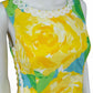 Lilly Pulitzer Yellow Floral Print Mini Dress Size 8